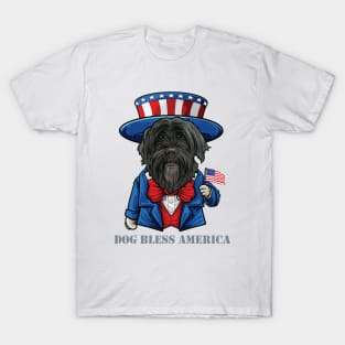 Portuguese Water Dog  Bless America T-Shirt